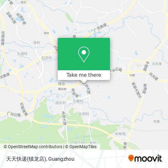 天天快递(镇龙店) map