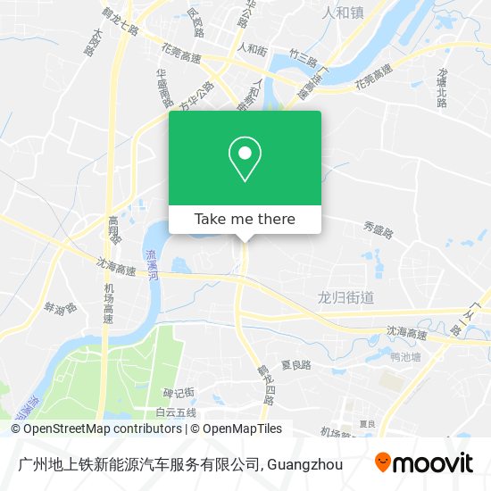 广州地上铁新能源汽车服务有限公司 map