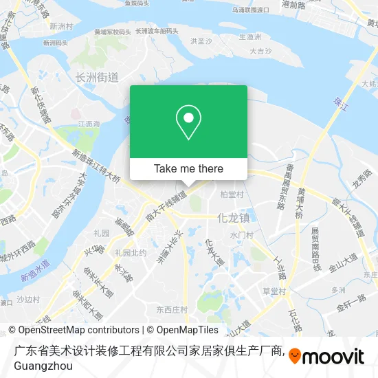广东省美术设计装修工程有限公司家居家俱生产厂商 map