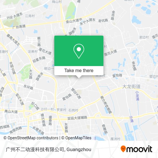 广州不二动漫科技有限公司 map