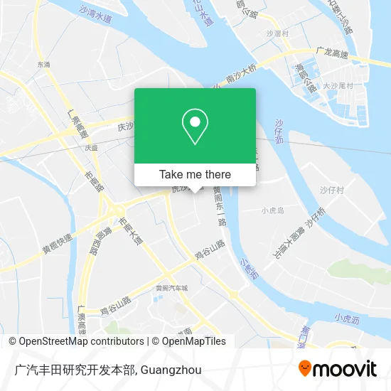 广汽丰田研究开发本部 map