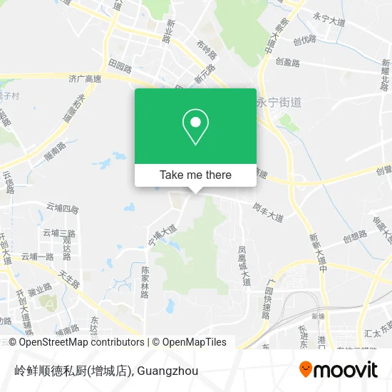 岭鲜顺德私厨(增城店) map