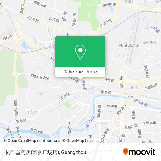 同仁堂药店(富弘广场店) map
