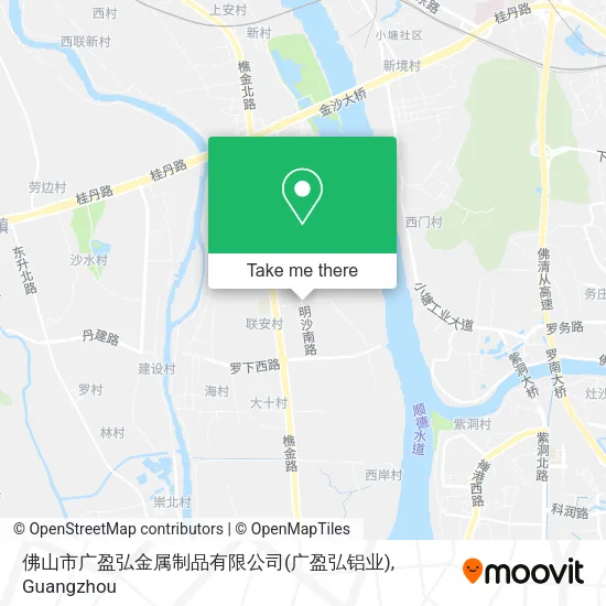 佛山市广盈弘金属制品有限公司(广盈弘铝业) map