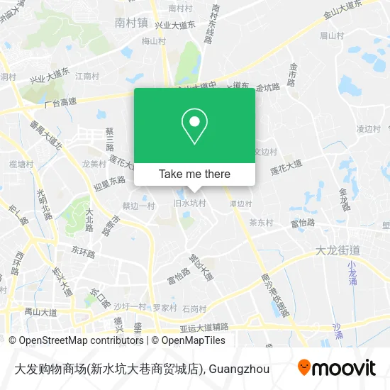 大发购物商场(新水坑大巷商贸城店) map