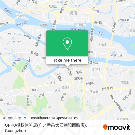 OPPO授权体验店(广州番禺大石朝阳西路店) map