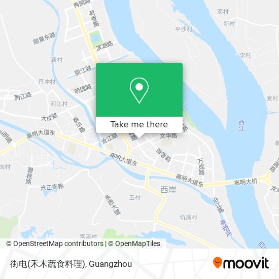 街电(禾木蔬食料理) map
