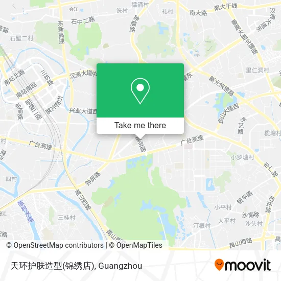 天环护肤造型(锦绣店) map