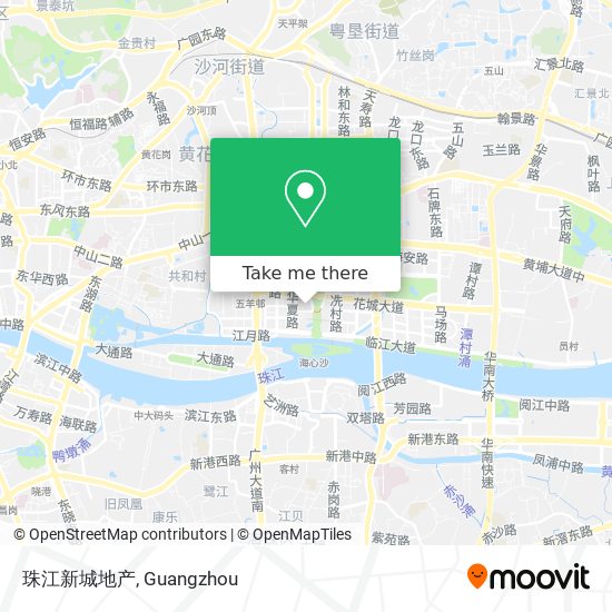 珠江新城地产 map