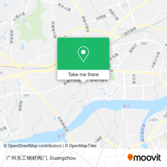 广州东工钢材阀门 map