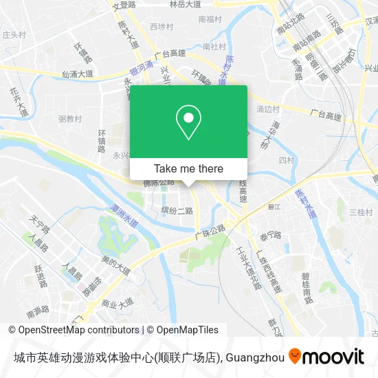 城市英雄动漫游戏体验中心(顺联广场店) map