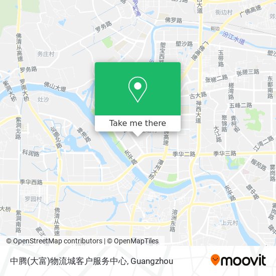 中腾(大富)物流城客户服务中心 map
