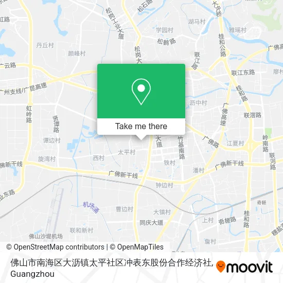 佛山市南海区大沥镇太平社区冲表东股份合作经济社 map
