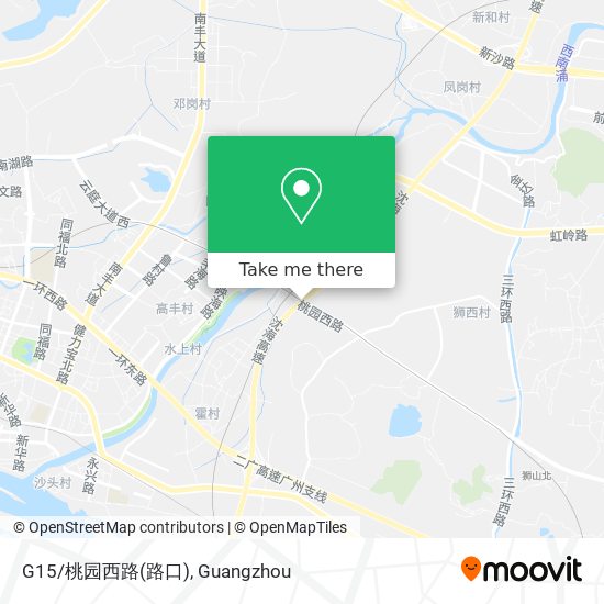 G15/桃园西路(路口) map