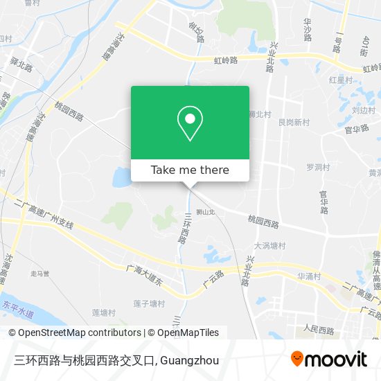 三环西路与桃园西路交叉口 map