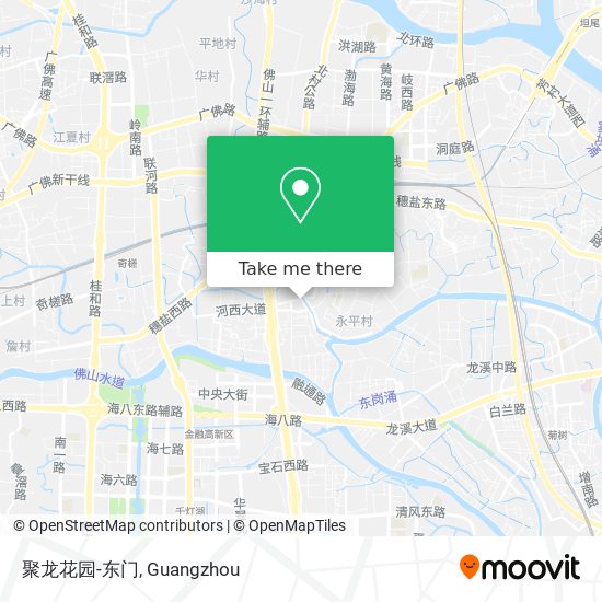 聚龙花园-东门 map