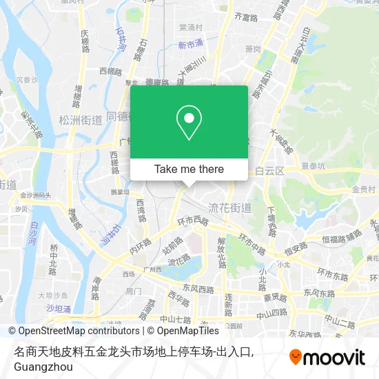 名商天地皮料五金龙头市场地上停车场-出入口 map