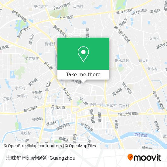 海味鲜潮汕砂锅粥 map