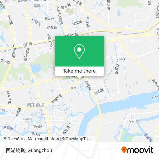 西湖烧鹅 map