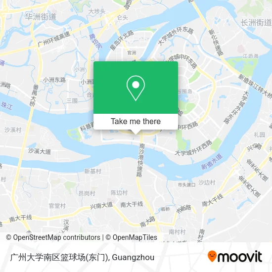 广州大学南区篮球场(东门) map