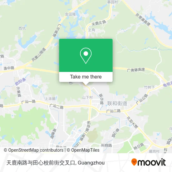 天鹿南路与田心校前街交叉口 map