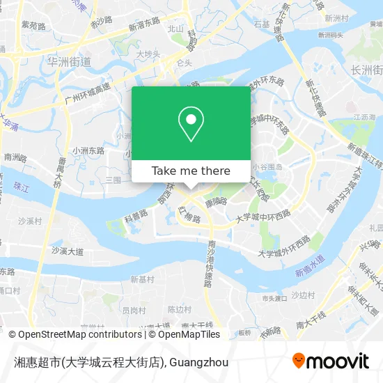 湘惠超市(大学城云程大街店) map