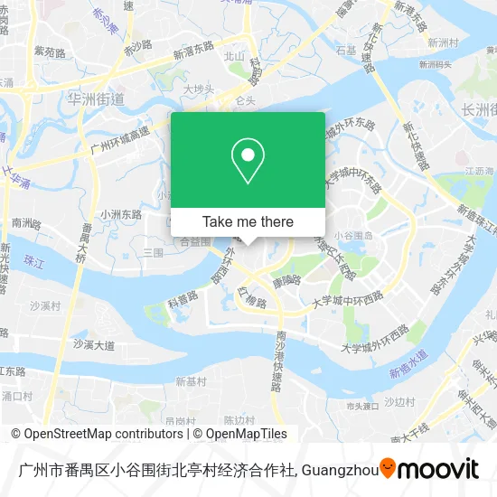 广州市番禺区小谷围街北亭村经济合作社 map