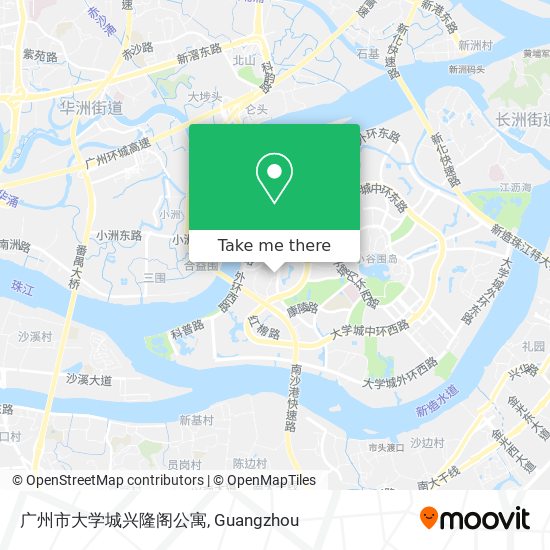 广州市大学城兴隆阁公寓 map