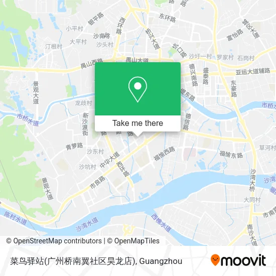 菜鸟驿站(广州桥南翼社区昊龙店) map