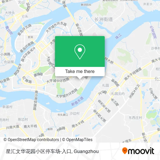 星汇文华花园小区停车场-入口 map