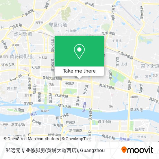 郑远元专业修脚房(黄埔大道西店) map