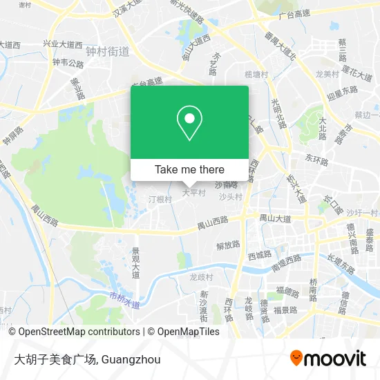 大胡子美食广场 map