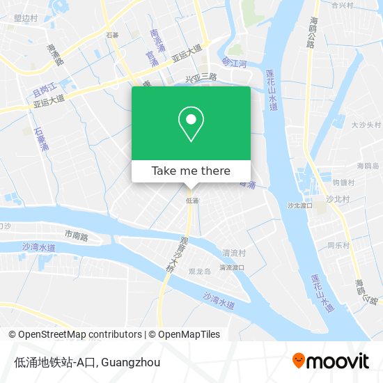 低涌地铁站-A口 map