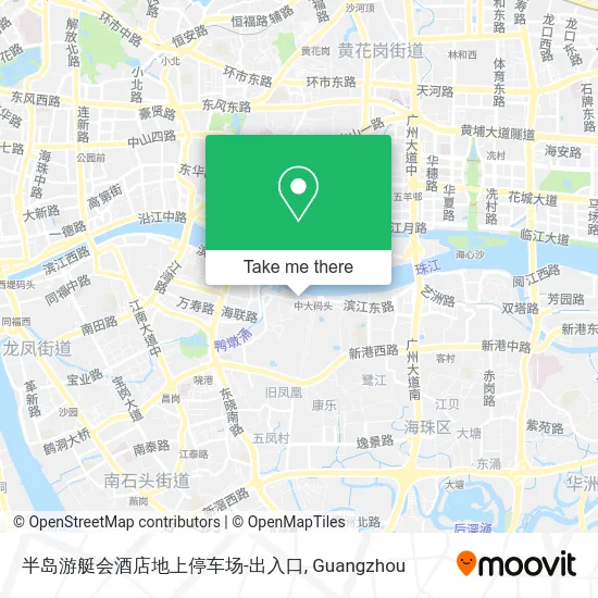 半岛游艇会酒店地上停车场-出入口 map