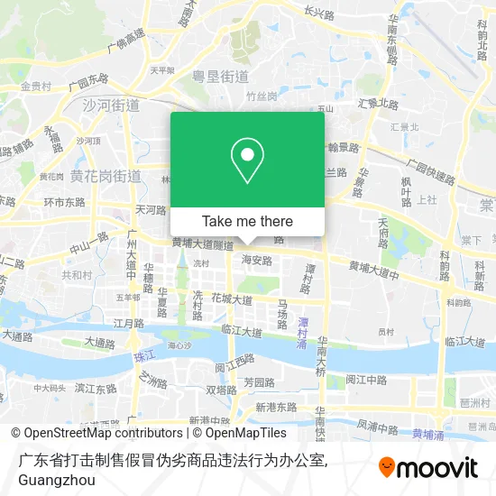 广东省打击制售假冒伪劣商品违法行为办公室 map