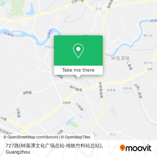 727路(钟落潭文化广场总站-地铁竹料站总站) map