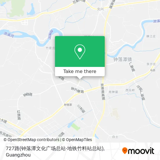 727路(钟落潭文化广场总站-地铁竹料站总站) map