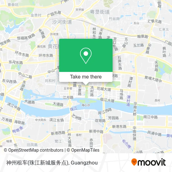 神州租车(珠江新城服务点) map