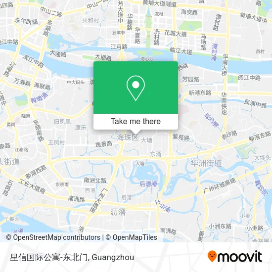 星信国际公寓-东北门 map