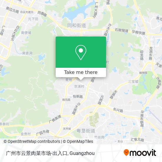 广州市云景肉菜市场-出入口 map