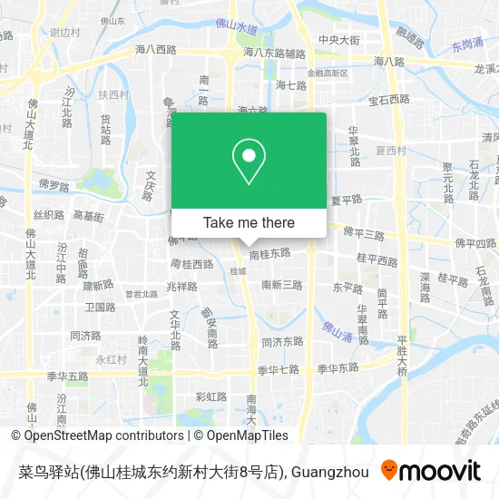 菜鸟驿站(佛山桂城东约新村大街8号店) map