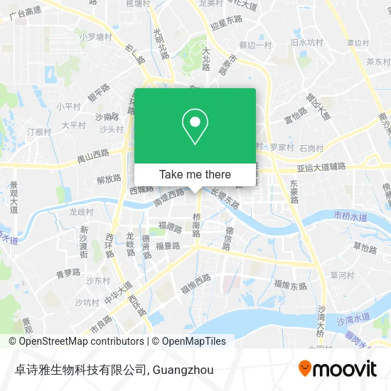 卓诗雅生物科技有限公司 map