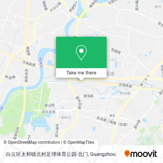 白云区太和镇北村足球体育公园-北门 map
