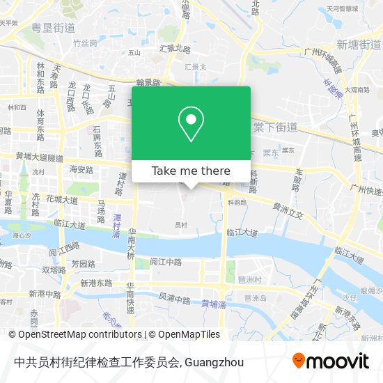 中共员村街纪律检查工作委员会 map