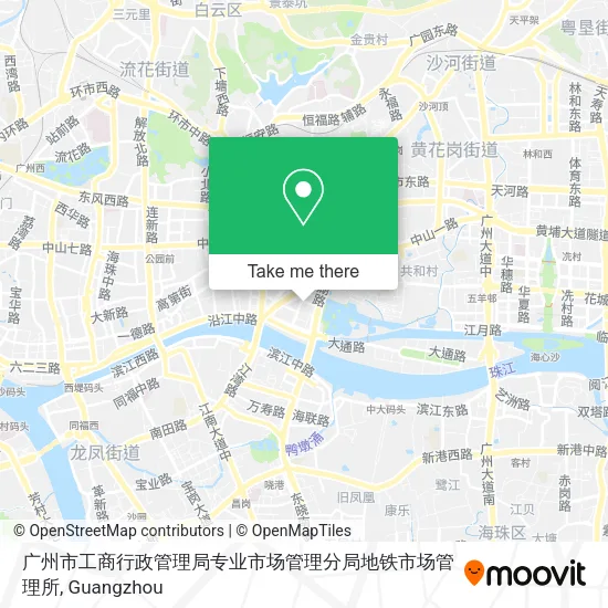 广州市工商行政管理局专业市场管理分局地铁市场管理所 map