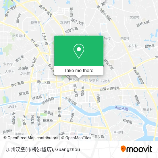 加州汉堡(市桥沙墟店) map