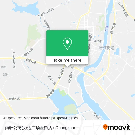 雨轩公寓(万达广场金街店) map