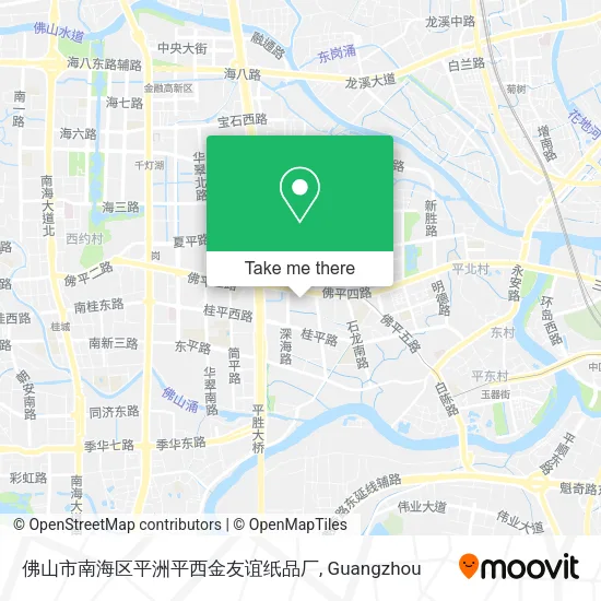 佛山市南海区平洲平西金友谊纸品厂 map