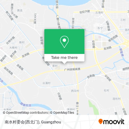 南水村委会(西北门) map