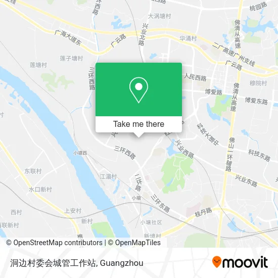 洞边村委会城管工作站 map